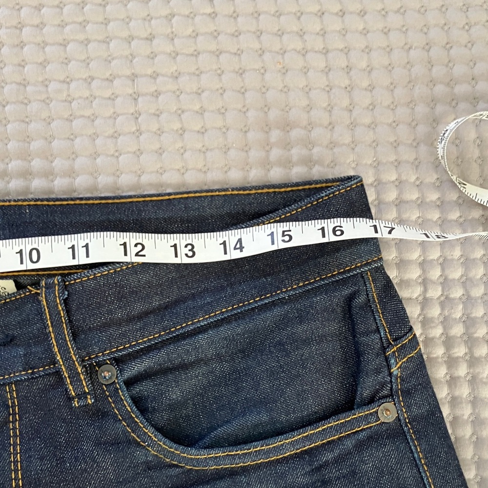 Men's Dark Blue Straight Jeans - Picture 10 of 13